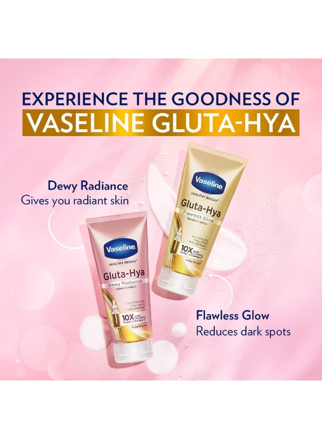 Vaseline Gluta-Hya Flawless Glow, 200Ml + Gluta-Hya Dewy Radiance, 200Ml Lotion - Image 3